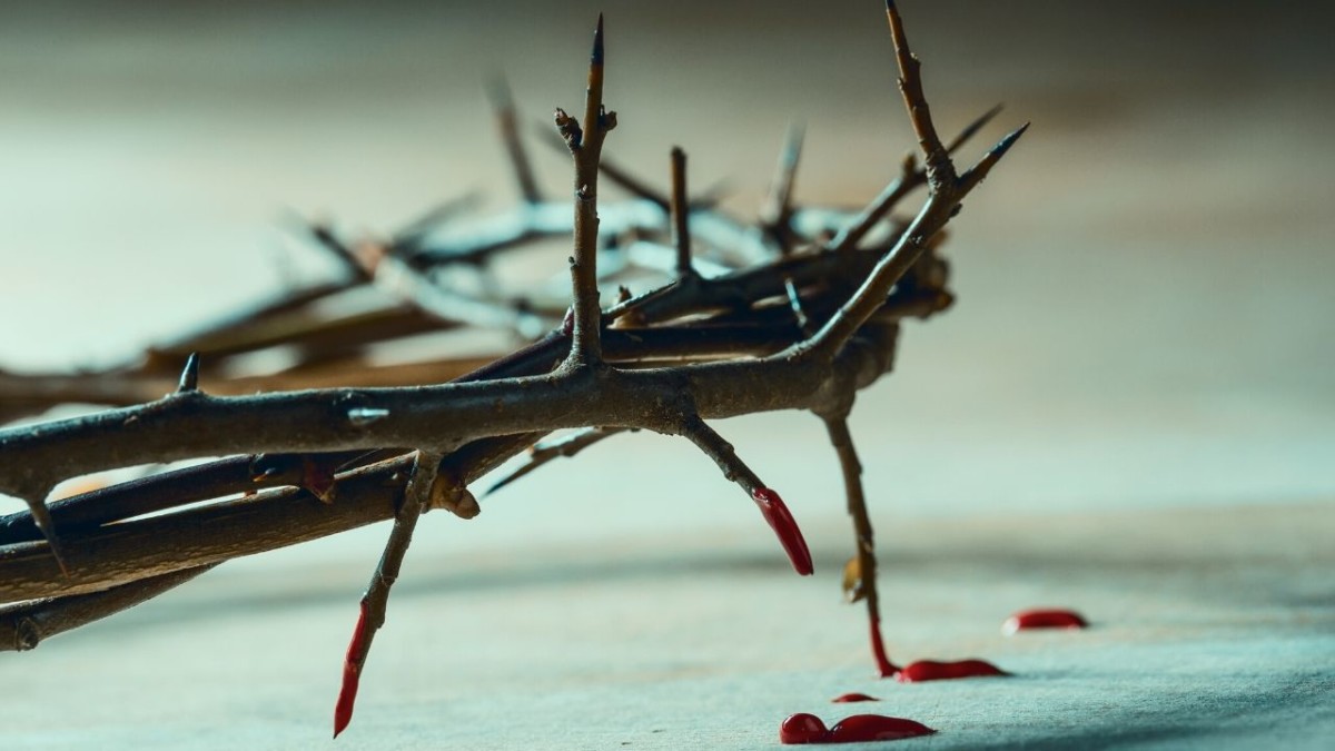 crown of thorns the son wore in submission to his father